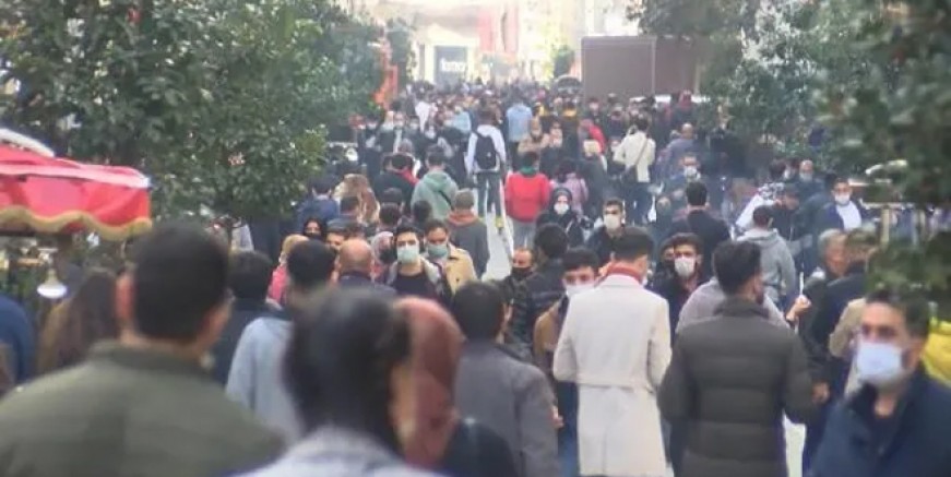 İstiklal Caddesi'nde yine aynı manzara