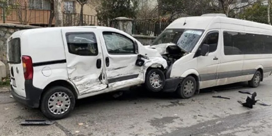 Kartal'da sokağa çıkma yasağında kaza yaptılar