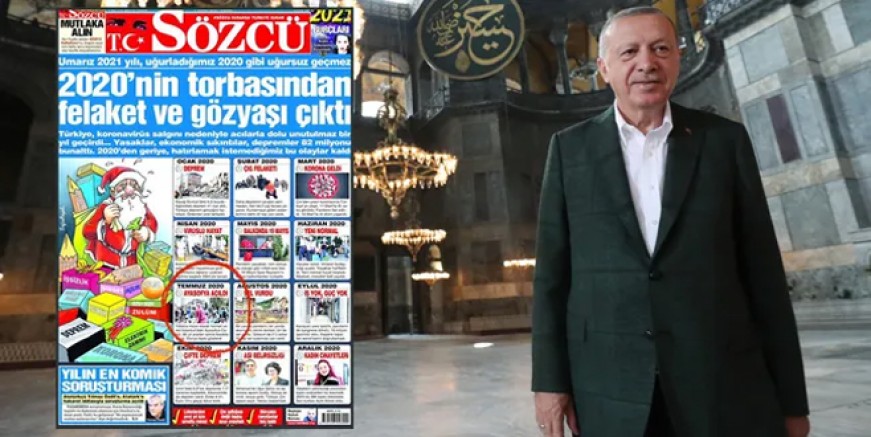 Cumhurbaşkanı Erdoğan Sözcü'yü topa tuttu