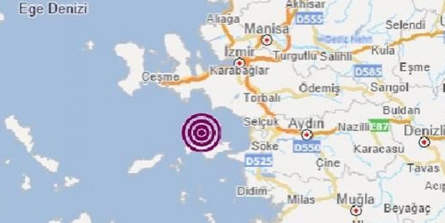 İzmir'de 4.5 büyüklüğünde deprem