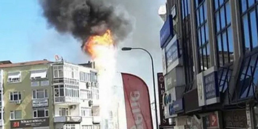 Kartal'da dershanede yangın paniği