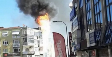 Kartal'da dershanede yangın paniği
