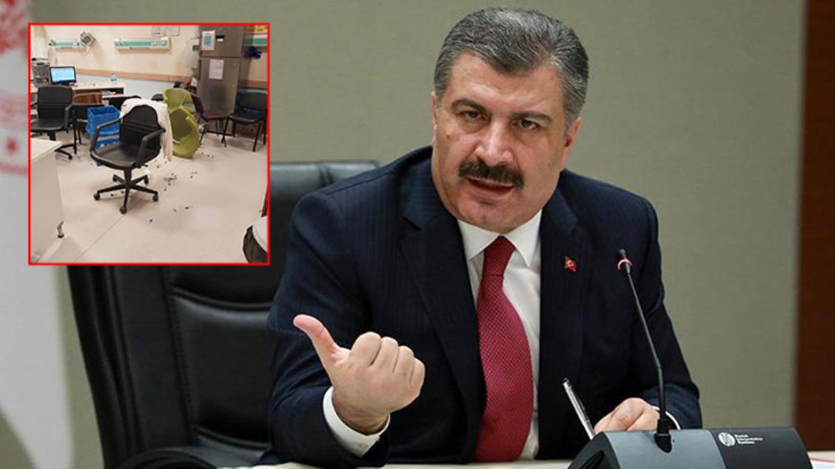 Bakan Fahrettin Koca'dan saldırganlara tepki