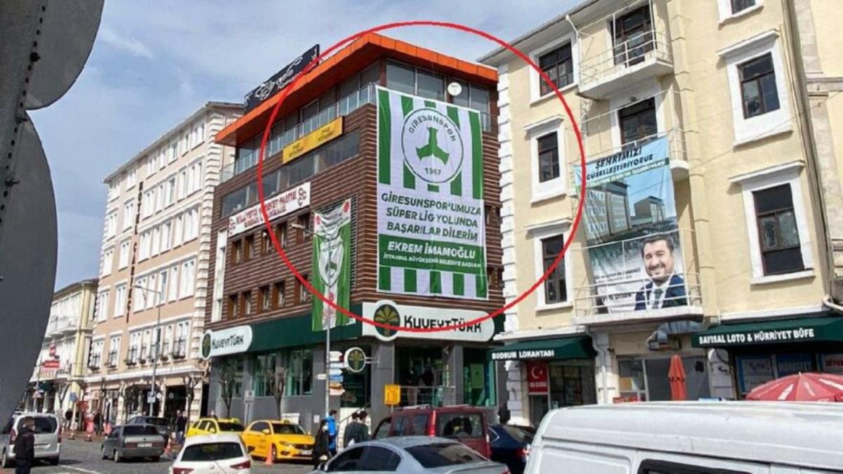 Giresun'da Ekrem İmamoğlu pankartı krizi
