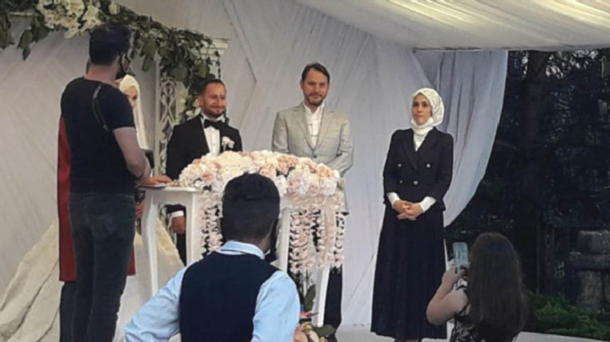Berat Albayrak ve eşi düğünde ortaya çıktı