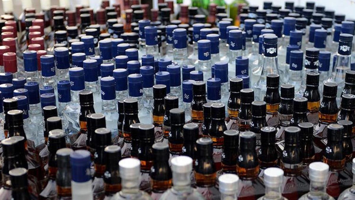 Tekirdağ'da 665 litre sahte içki ele geçirildi