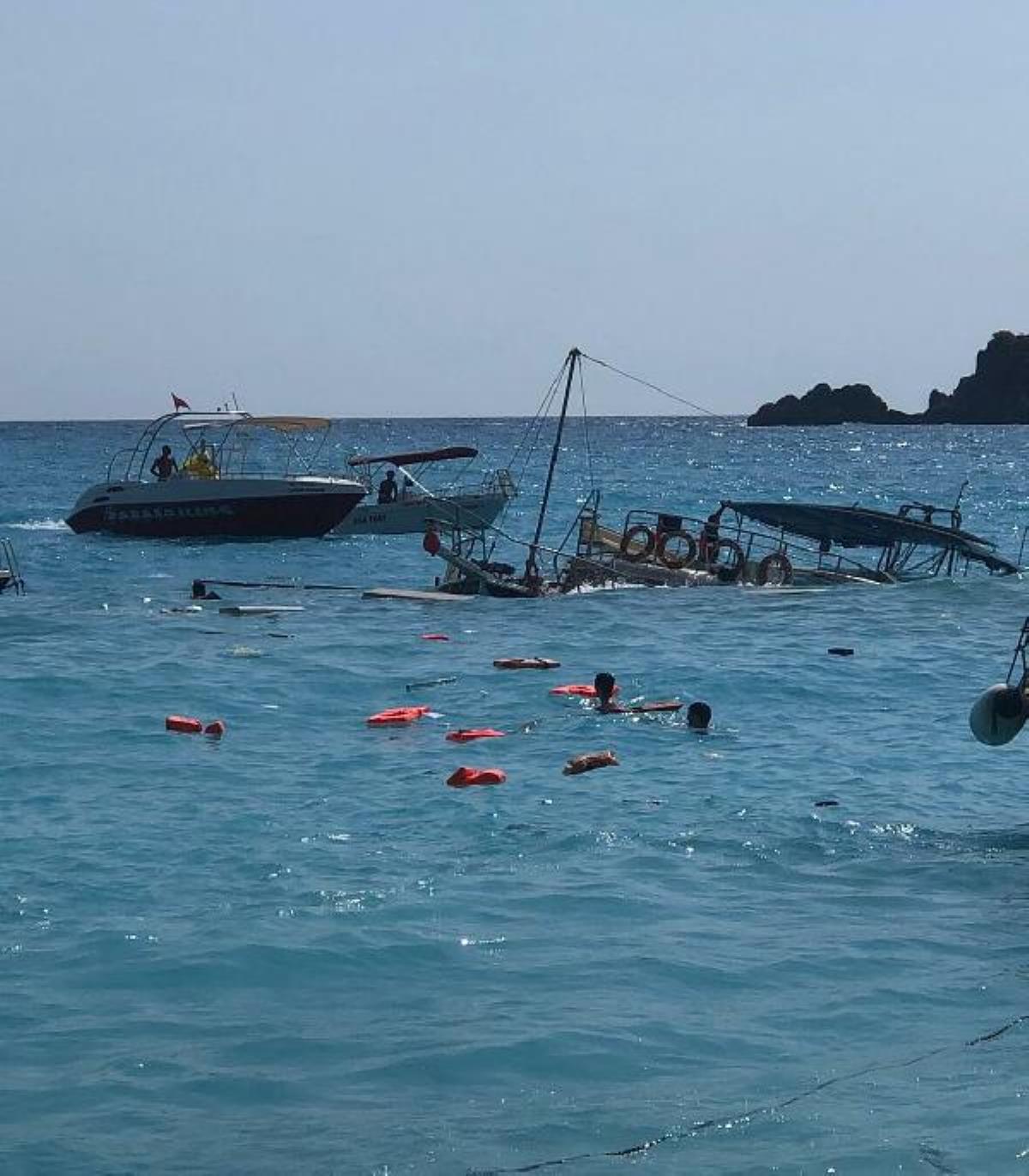 Fethiye'de batan teknede can pazarı