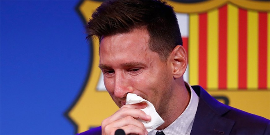 Lionel Messi Barcelona'ya veda etti