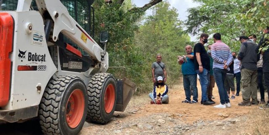 Validebağ Korusu'na iş makineleri girdi