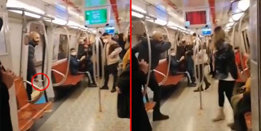 Kadıköy - Tavşantepe metrosunda bıçaklı dehşet!