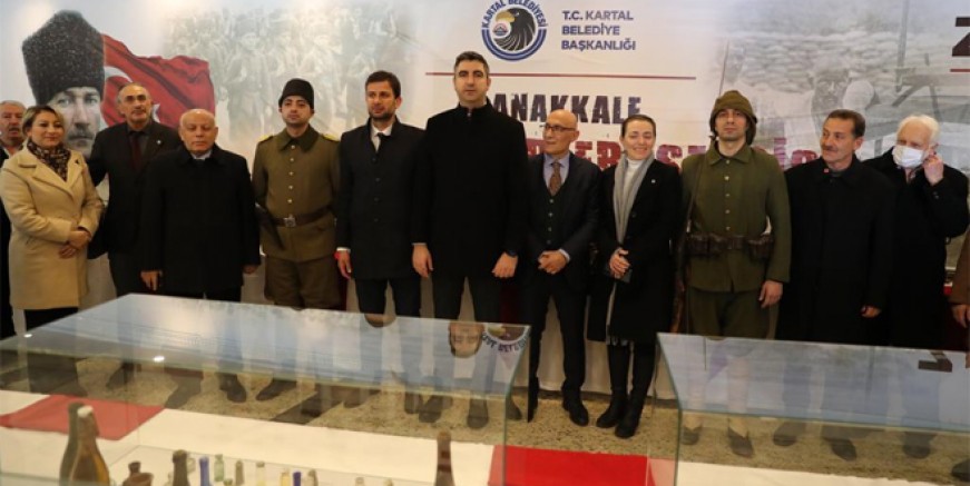 Çanakkale Savaşı sergisi Kartal'da açıldı