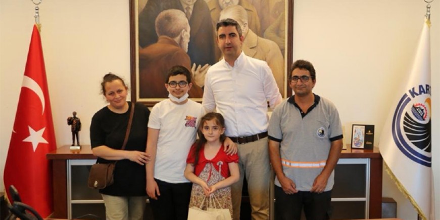 LGS birincisinden Başkan Gökhan Yüksel’e ziyaret