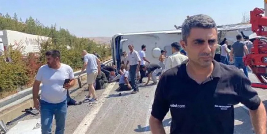 Gaziantep'te korkunç kaza: 15 kişi hayatını kaybetti
