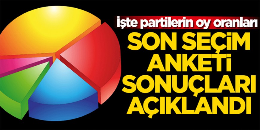 Son ankete AK Parti'nin oy oranı damga vurdu