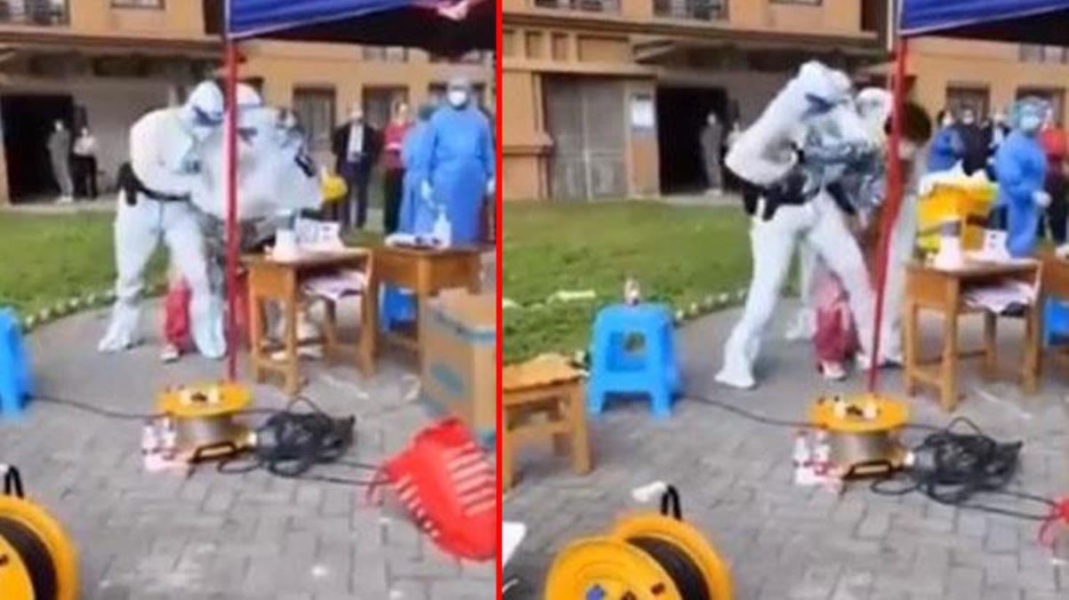 Kadına zorla anal korona testi yaptılar