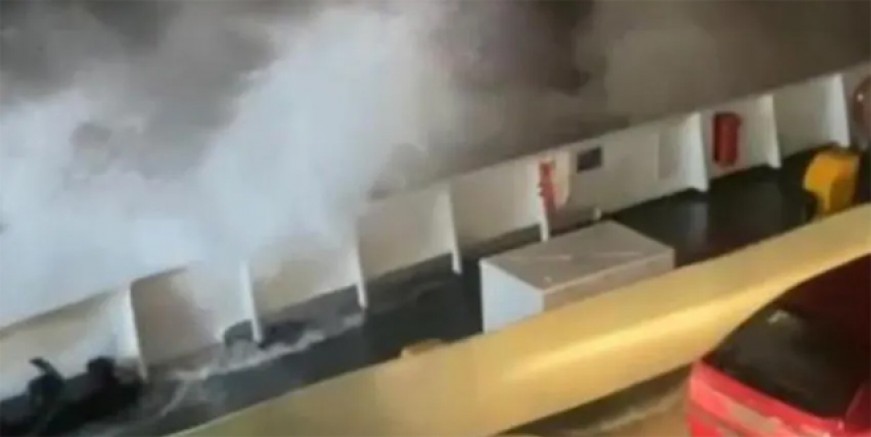 Marmara Denizinde korku dolu anlar