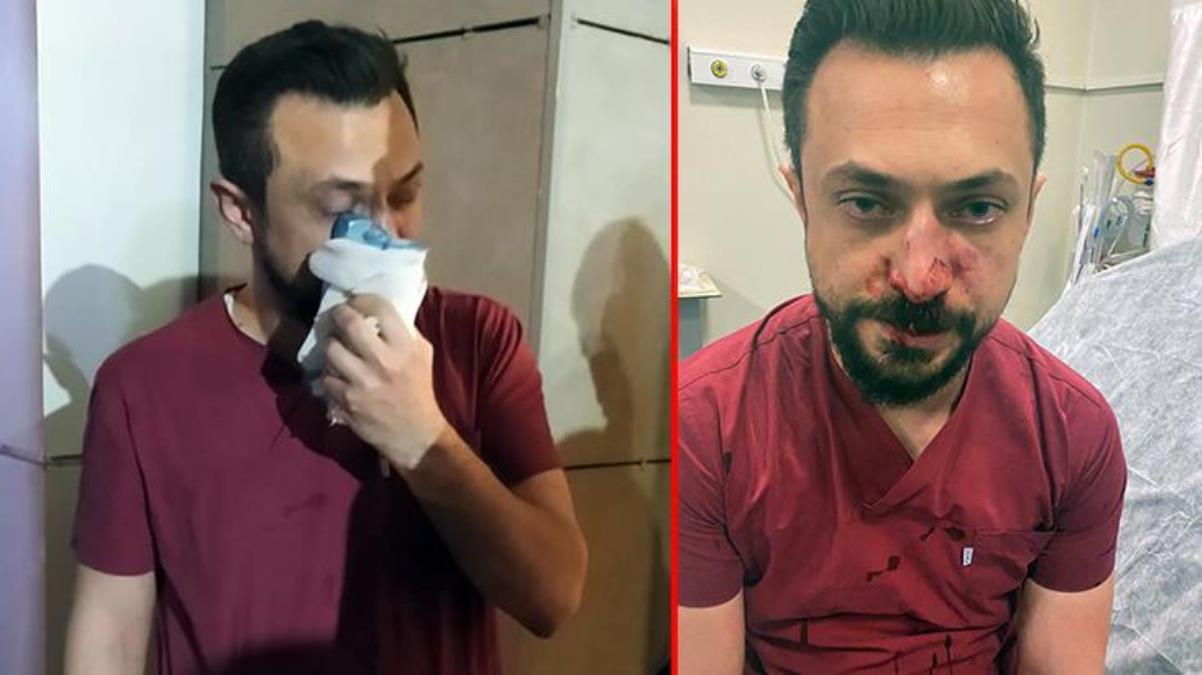 Hasta yakını acilde doktorun burnunu kırdı!