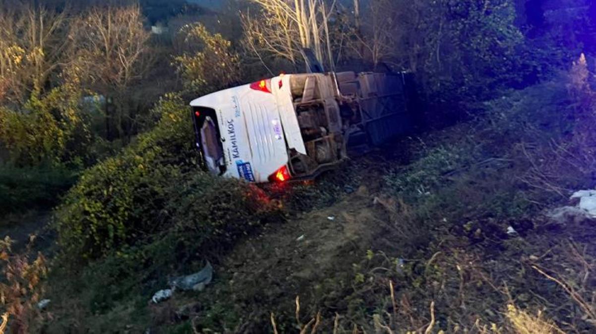 Bartın'da otobüs devrildi; 39 yaralı