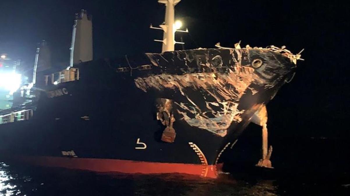 İstanbul Boğazı'nda 2 gemi çarpıştı