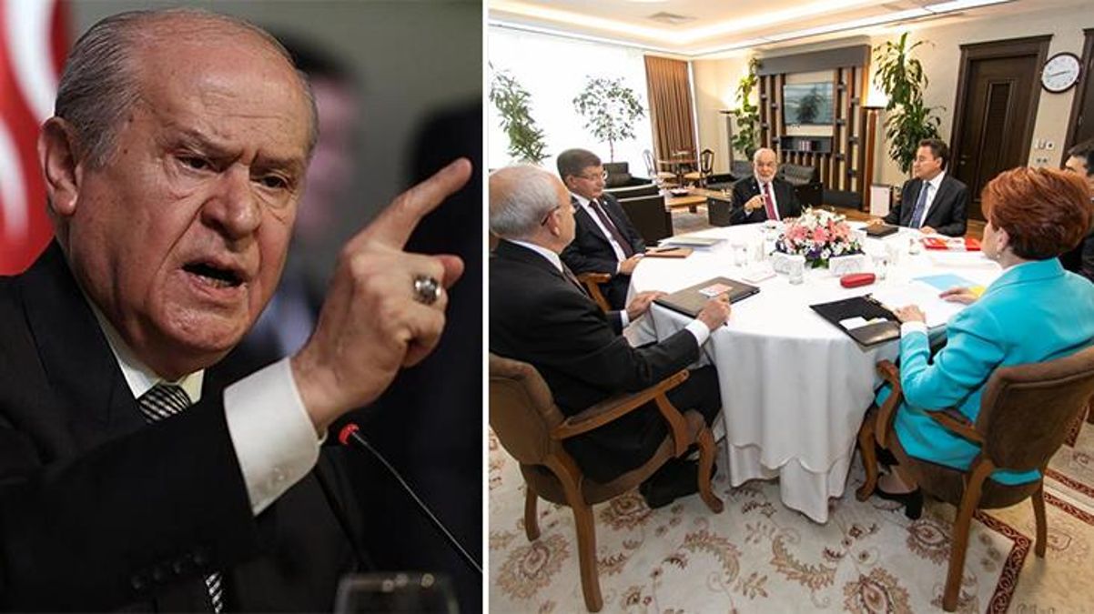 Bahçeli'den 6'lı masaya sert tepki