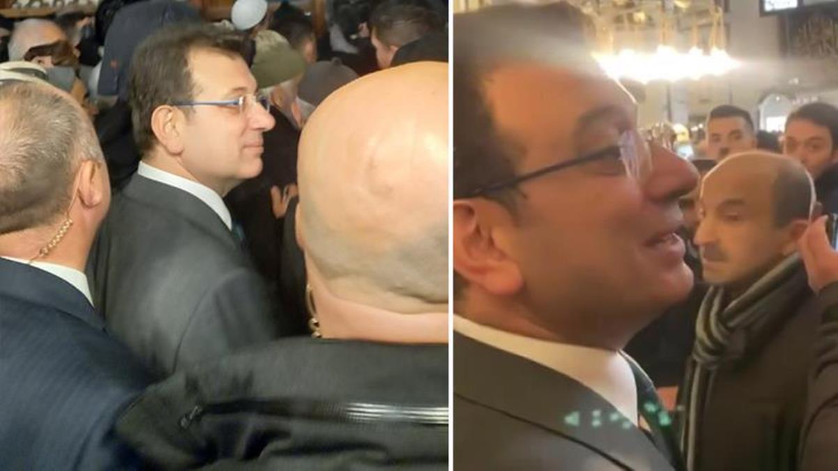 İmamoğlu ile vatandaş arasında camide ilginç atışma