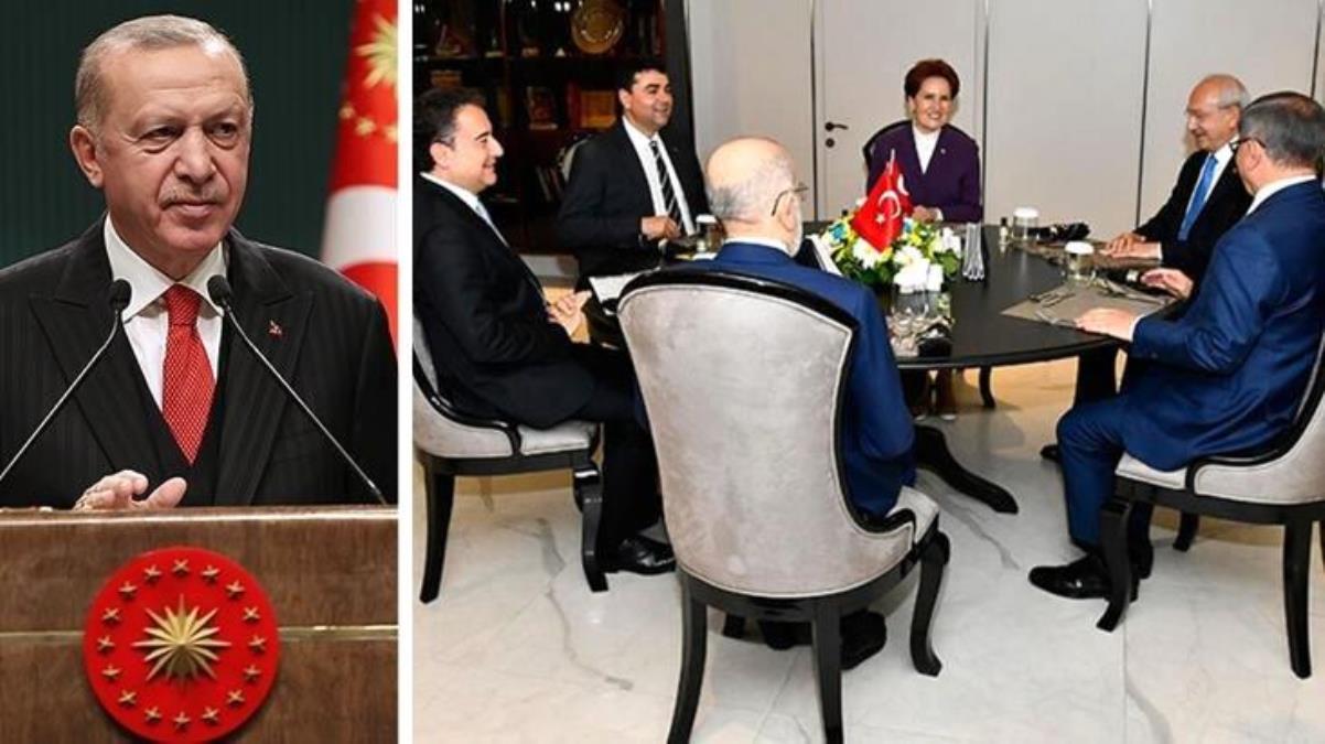 Cumhurbaşkanı Erdoğan'dan 6'lı masaya sert tepki