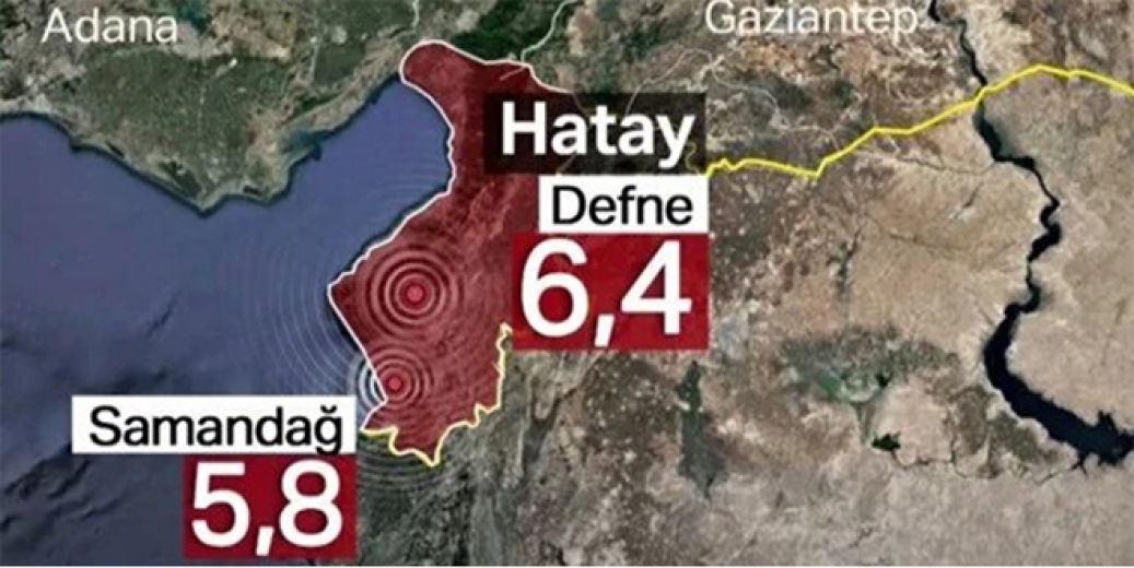 Hatay'da 6.4 ve 5.8 büyüklüğünde iki büyük deprem!