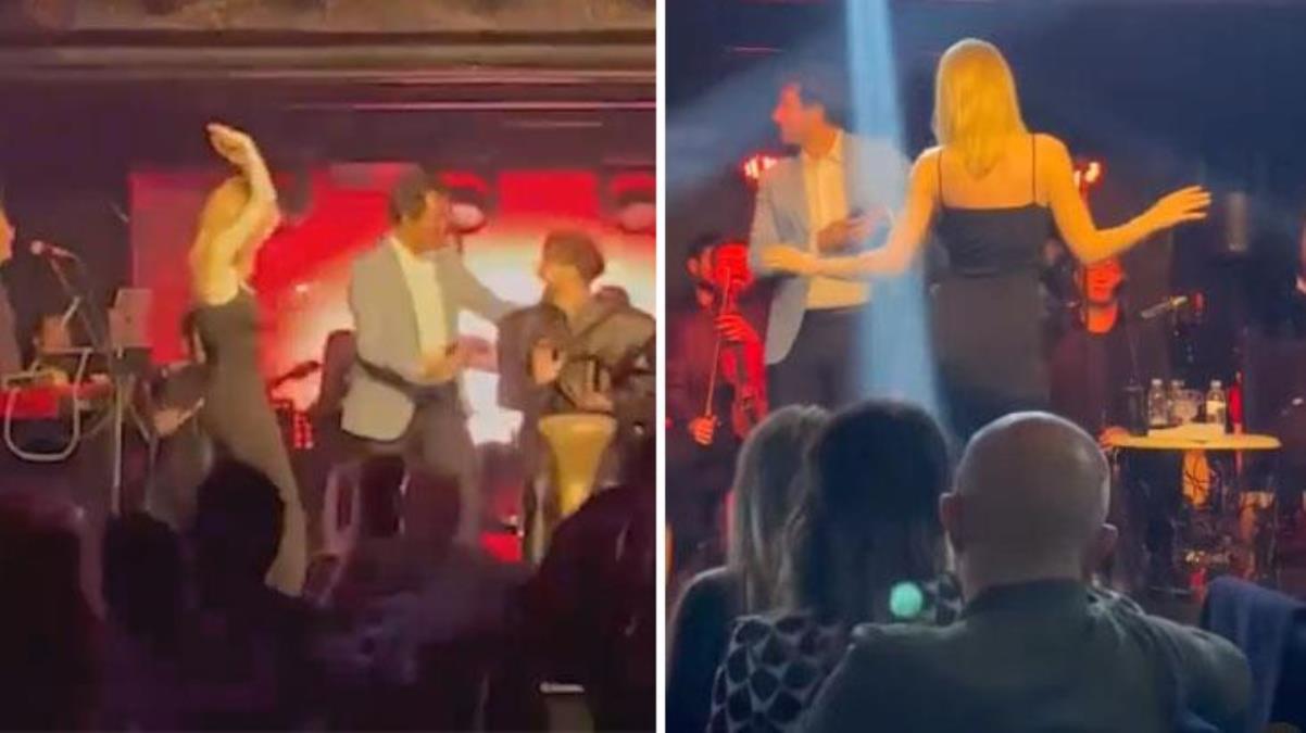 Hande Sarıoğlu yine kalça dansı yaptı
