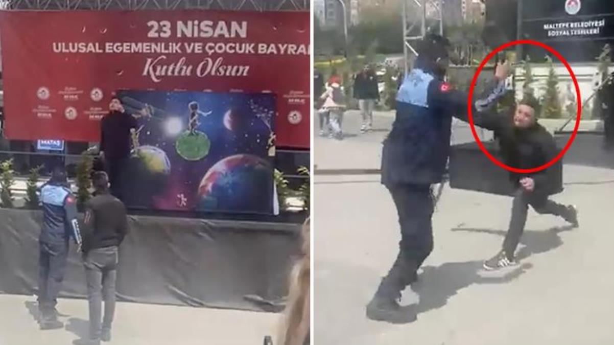 Maltepe'de 23 Nisan kutlamalarında korku dolu anlar!