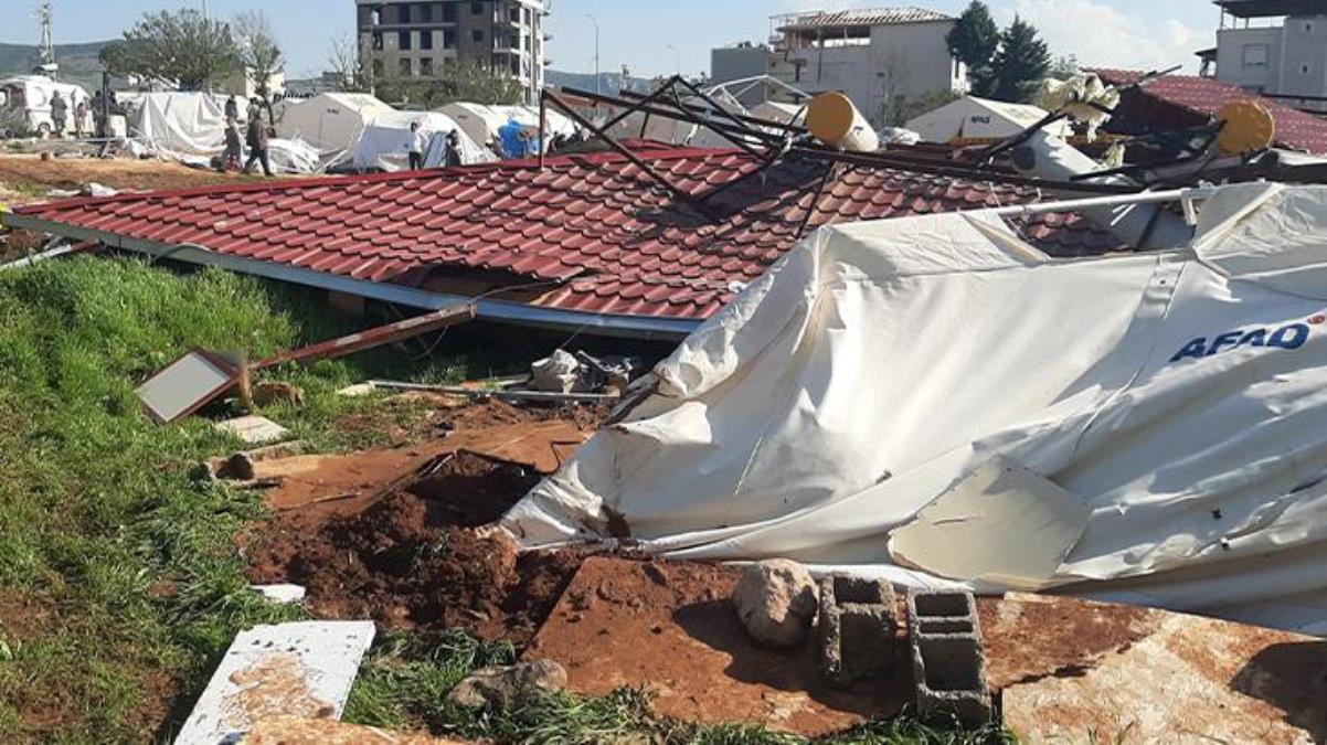 Kahramanmaraş'ta hortum depremzedeleri vurdu