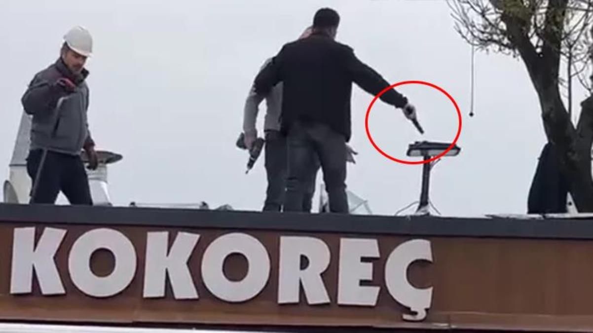 Üsküdar'da İBB'nin kaçak kafe yıkımına silahlı engel!
