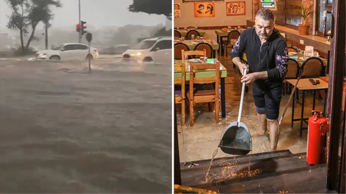 Antalya şiddetli yağmura teslim oldu!
