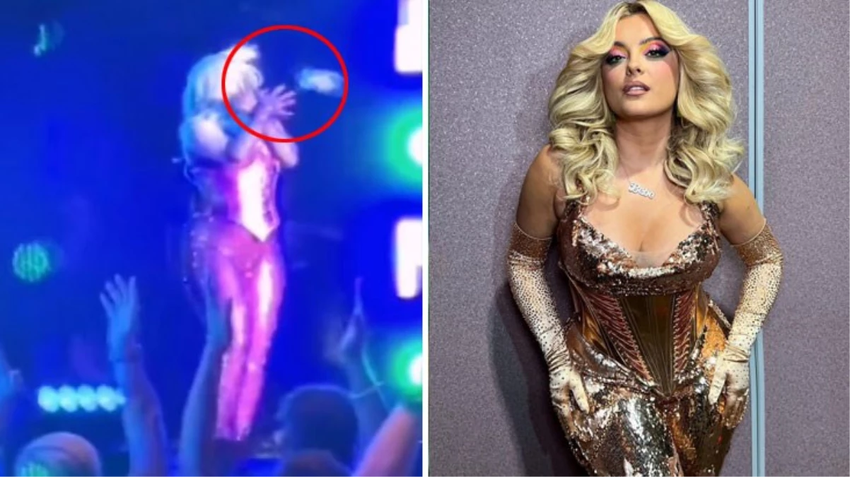 Bebe Rexha'ya sahnede telefon fırlatıldı