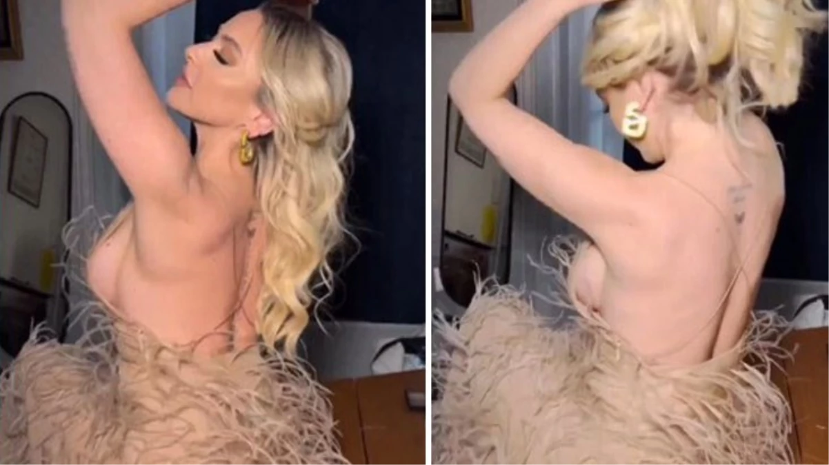 Hadise iç çamaşırsız dans etti