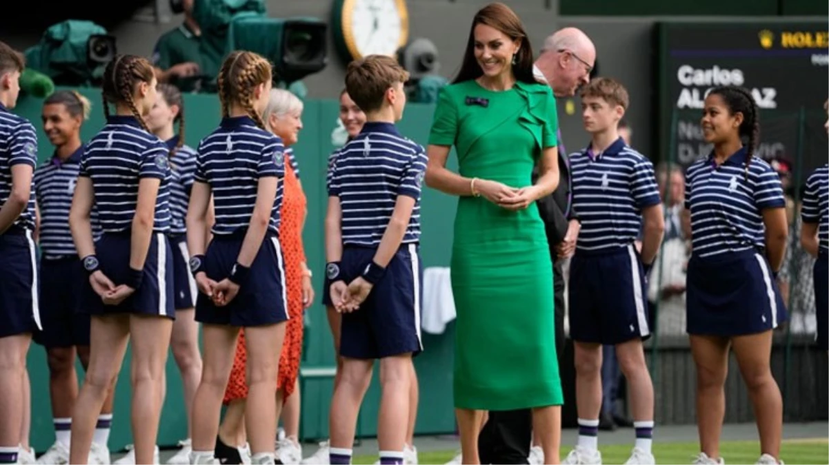 Wimbledon'a Kate Middleton damgası