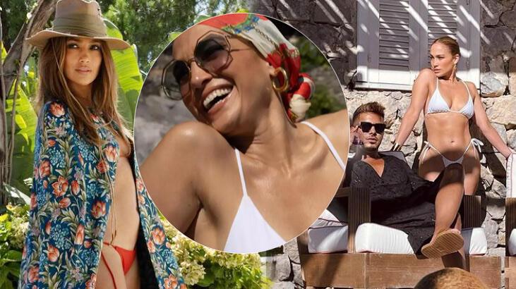 Jennifer Lopez'den bikinili pozlar