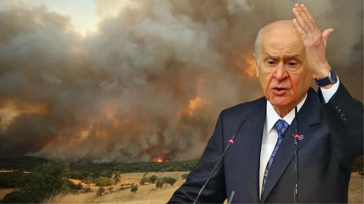 Bahçeli, Çanakkale'deki yangınla ilgili iddialara ateş püskürdü