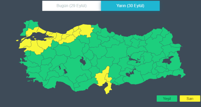 Meteoroloji'den İstanbul dahil 17 ile sarı kodlu uyarı