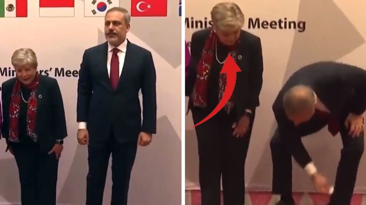 Hakan Fidan Türk bayrağını yerde bırakmadı