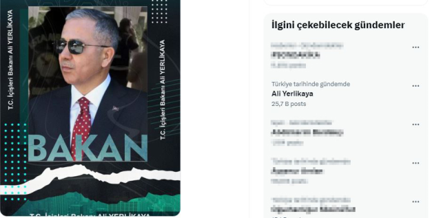 Son operasyonlarla suç örgütlerinin belini kıran Ali Yerlikaya'ya destek çığ gibi büyüyor