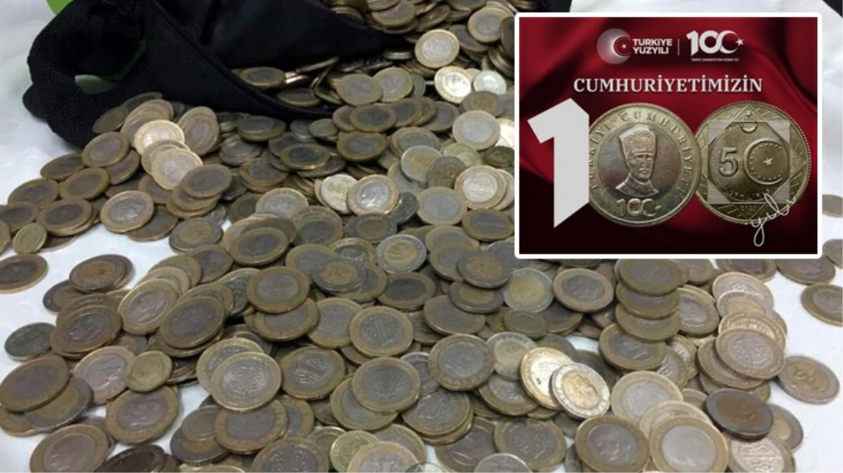 Cumhuriyet'in 100. yılına özel 5 TL basıldı