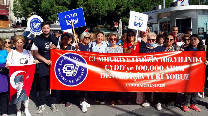 ÇYDD'den 100. yıla özel 100 bin adım!