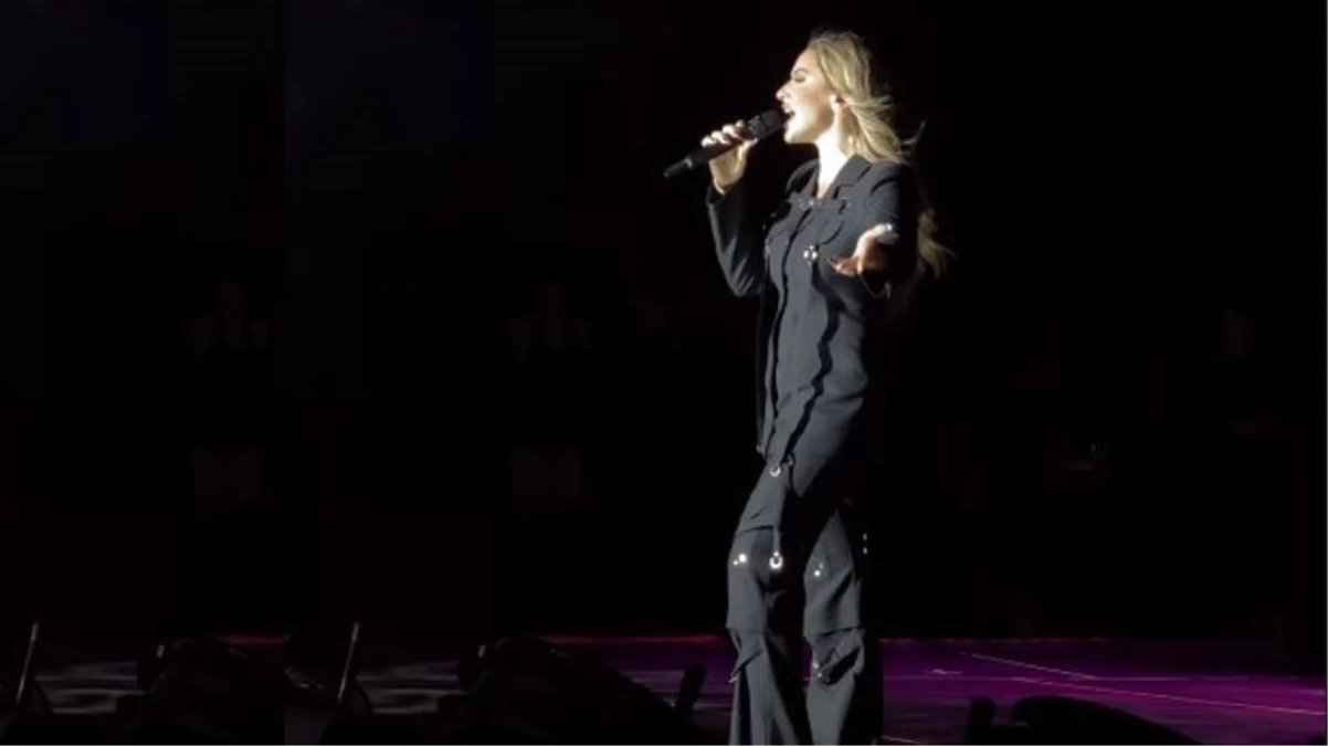 Hadise konserde gözyaşlarına hakim olamadı