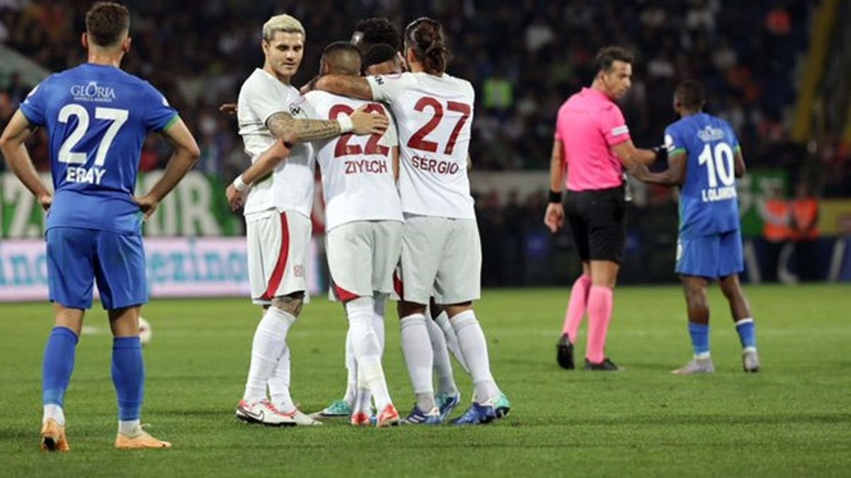 Galatasaray deplasmanda Çaykur Rizespor'u mağlup etti