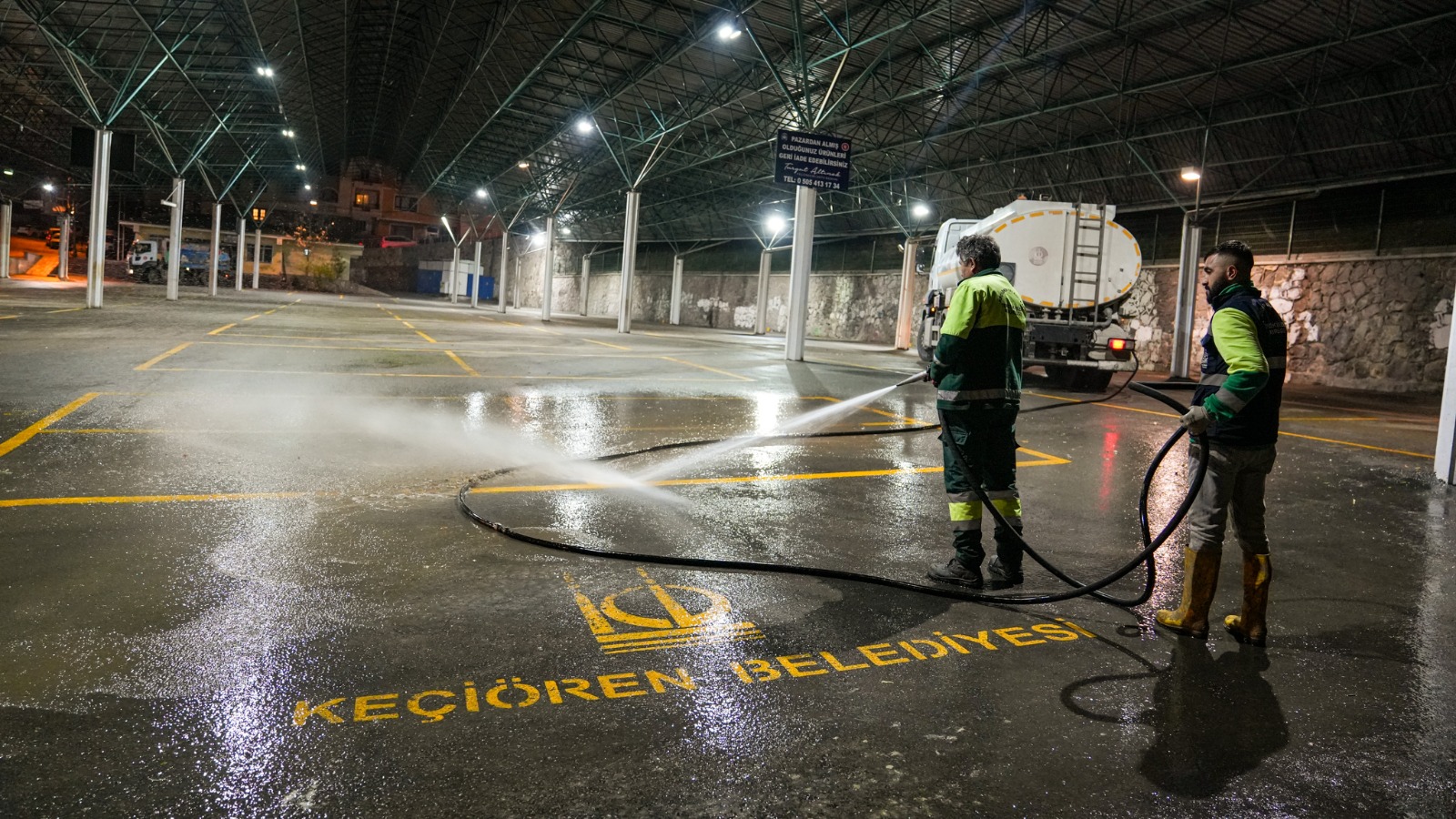 Keçiören'de gece gündüz temizlik var