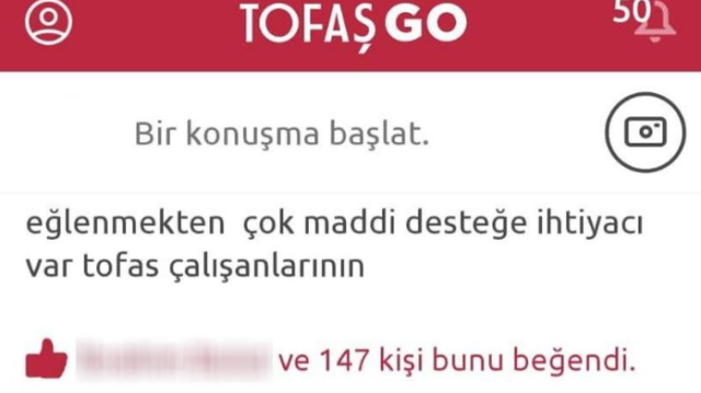 Tofaş fabrikasında 