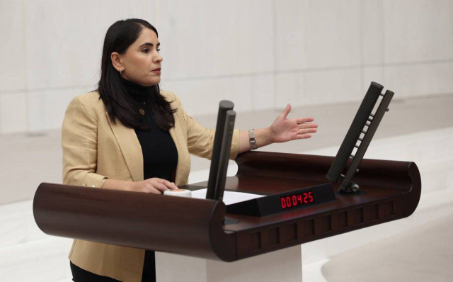 DEM Partili vekilden TBMM kürsüsünde skandal Öcalan çağrısı