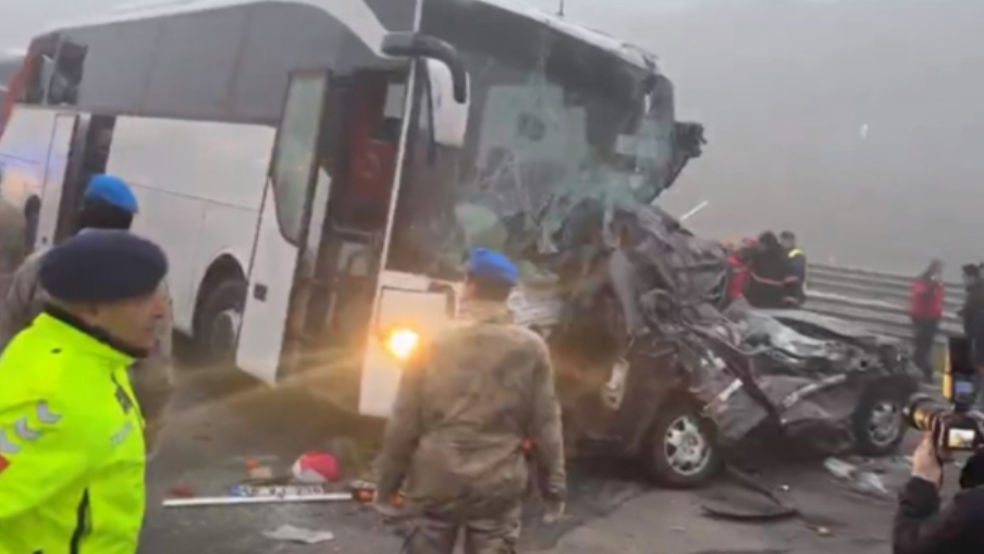 Kuzey Marmara Otoyolu'nda korkunç kaza