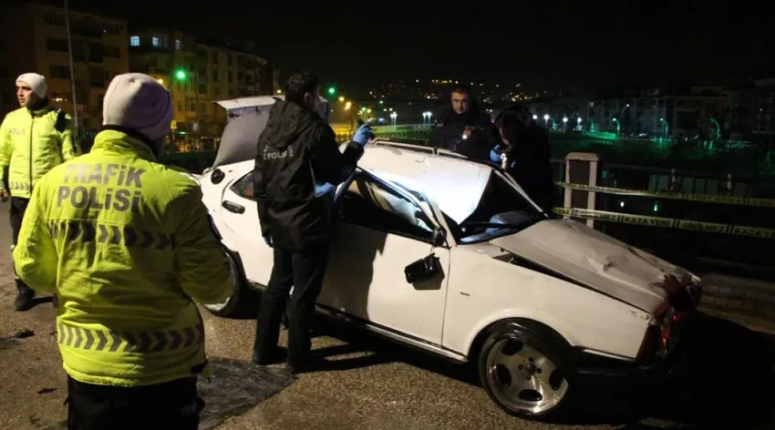 Amasya'da nehre uçan otomobilin sürücüsü öldü
