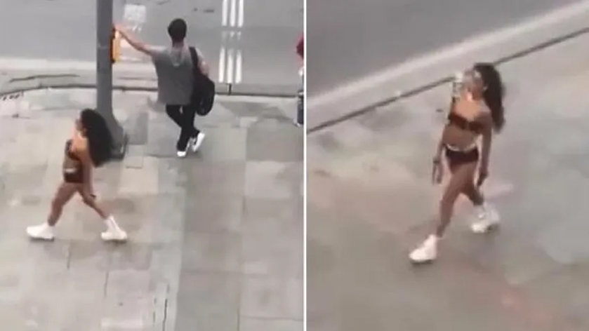 Bağdat Caddesi'ndeki pankartlı protesto karakolda bitti